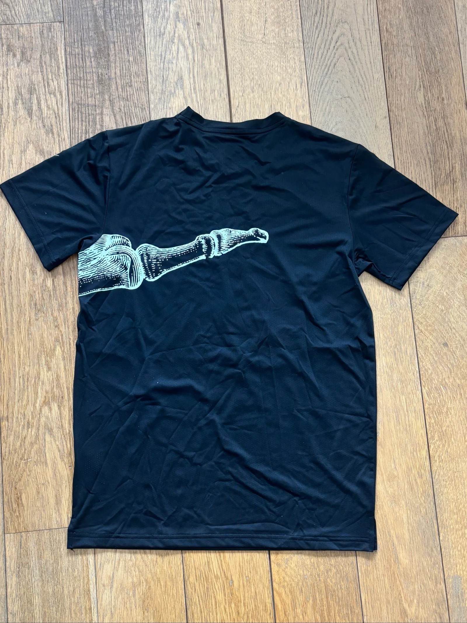 T shirt de sport Nike dri-fit noir avec motif de squelette S – photo 3